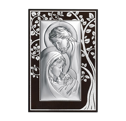 Heilige Familie Silber Bild; Hersteller: Beltrami