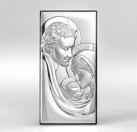 Silber Bild Heilige Familie Geschenk zur Hochzeit; Hersteller: Beltrami