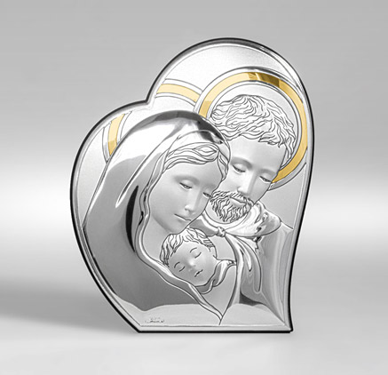 Heilige Familie Silbernes Bild; Hersteller: Valenti & Co