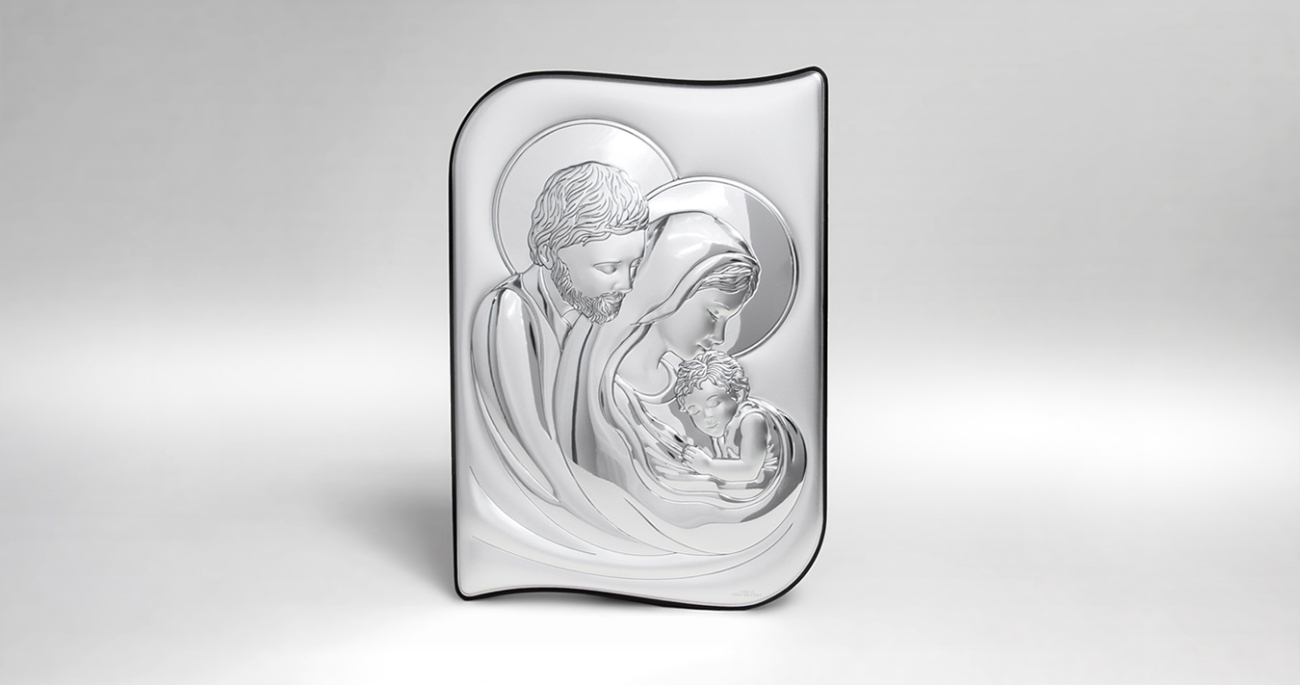 Silberbild Heilige Familie Geschenkidee zur Hochzeit Valenti & Co
