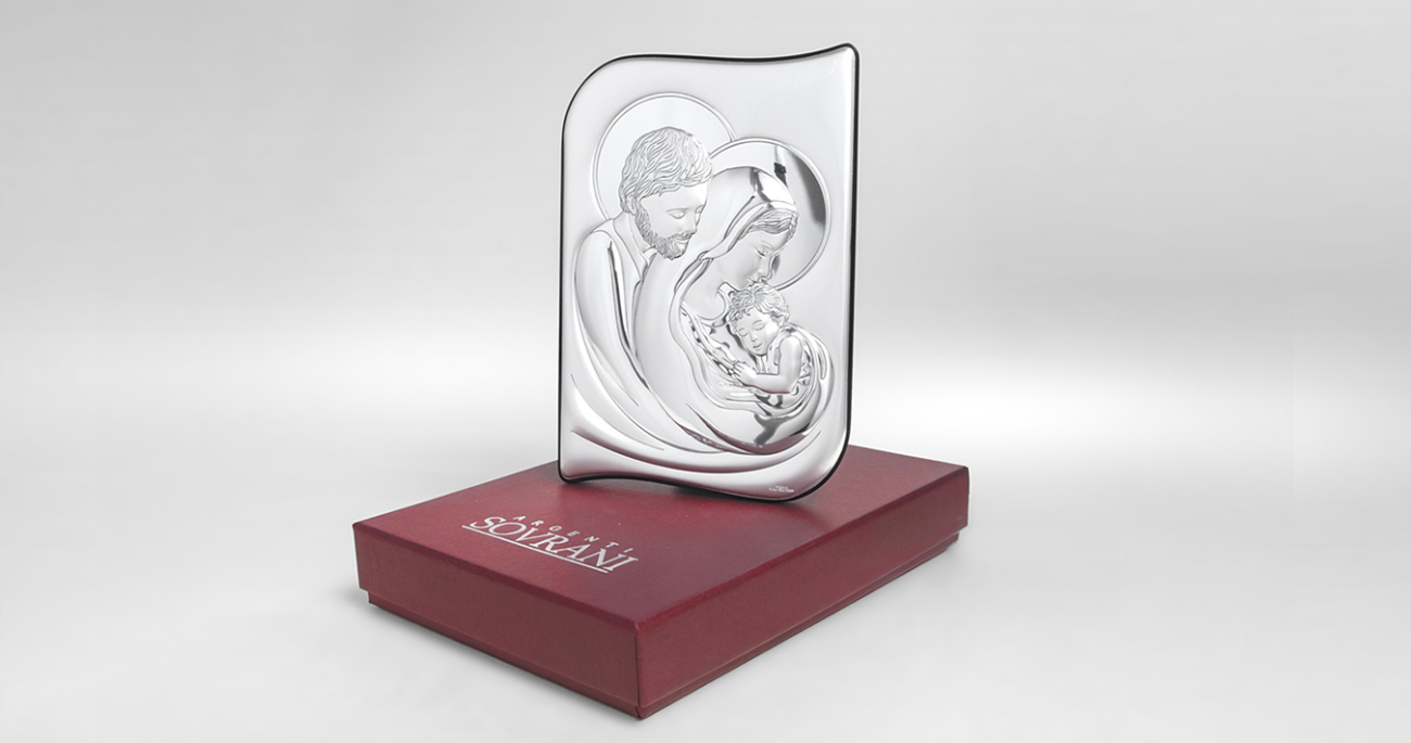 Silberbild Heilige Familie Geschenkidee zur Hochzeit Valenti & Co