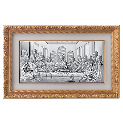 Letzte Abendmahl Heiligenbild in Rahmen Valenti & Co