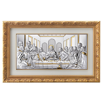 Letzte Abendmahl Heiligenbild in Rahmen Valenti & Co