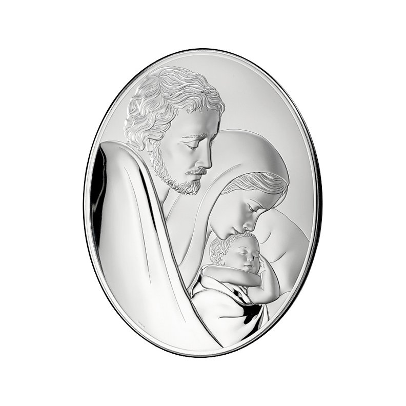 Heilige Familie Versilbertes Bild Mida Argenti