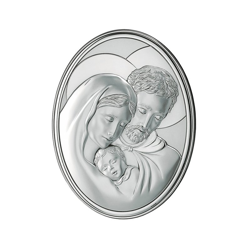 Silber Bild Heilige Familie Geschenk zur Hochzeit Valenti & Co