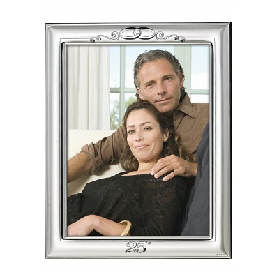 Versilberte Rahmen für Foto Hochzeitsjubiläum Geschenk; Hersteller: Valenti & Co