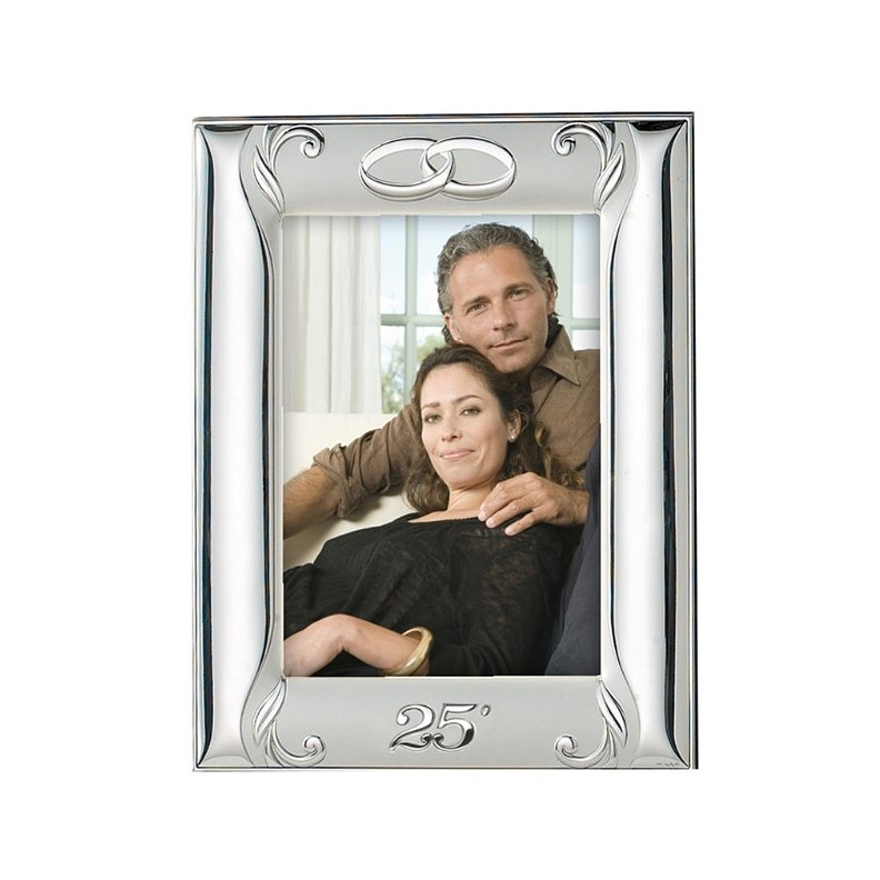 Versilberte Rahmen für Foto Hochzeitsjubiläum Geschenk Valenti & Co