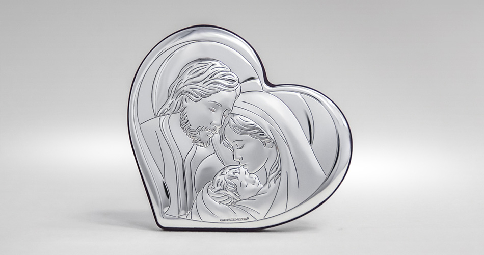 Silber Bild Heilige Familie Geschenkidee zur Hochzeit Beltrami