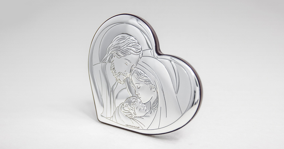 Silber Bild Heilige Familie Geschenkidee zur Hochzeit Beltrami