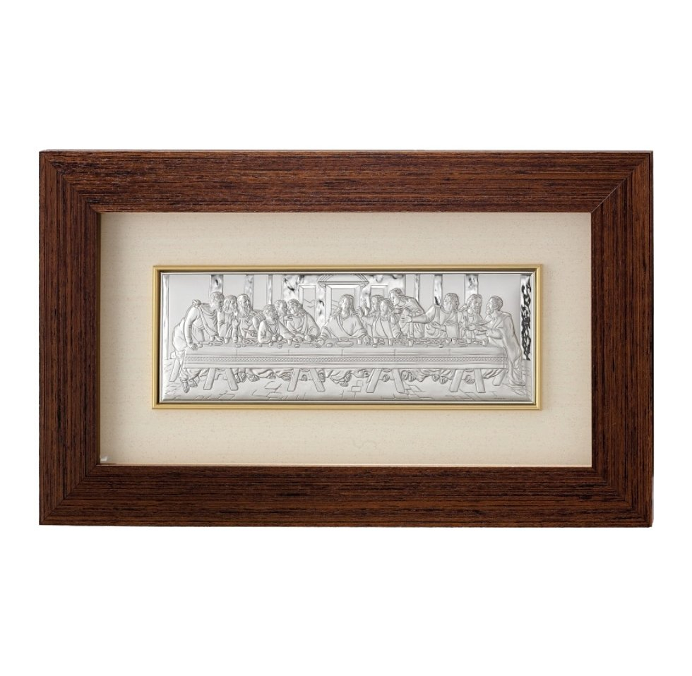 Letzte Abendmahl Heiligenbild in Rahmen Valenti & Co