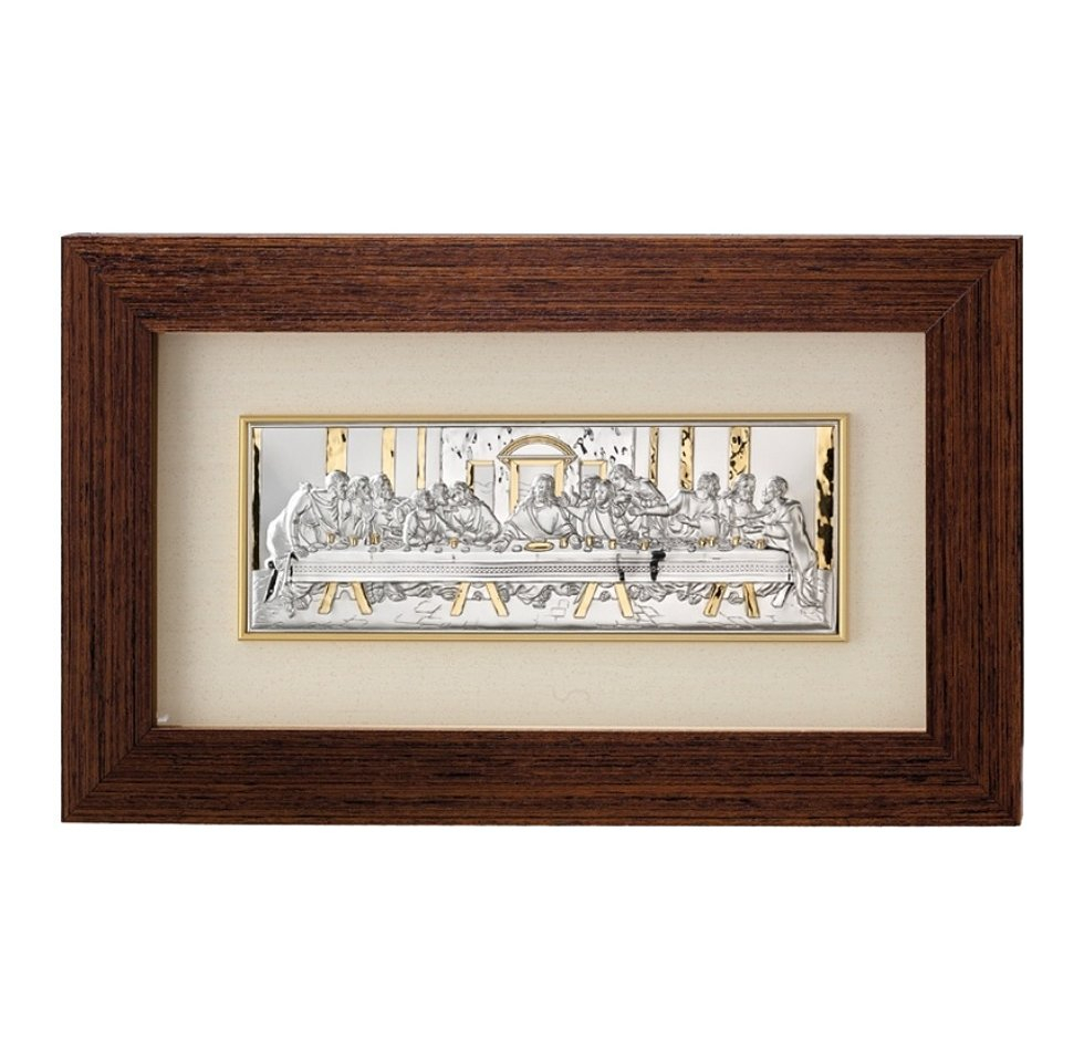 Letzte Abendmahl Heiligenbild in Rahmen Valenti & Co