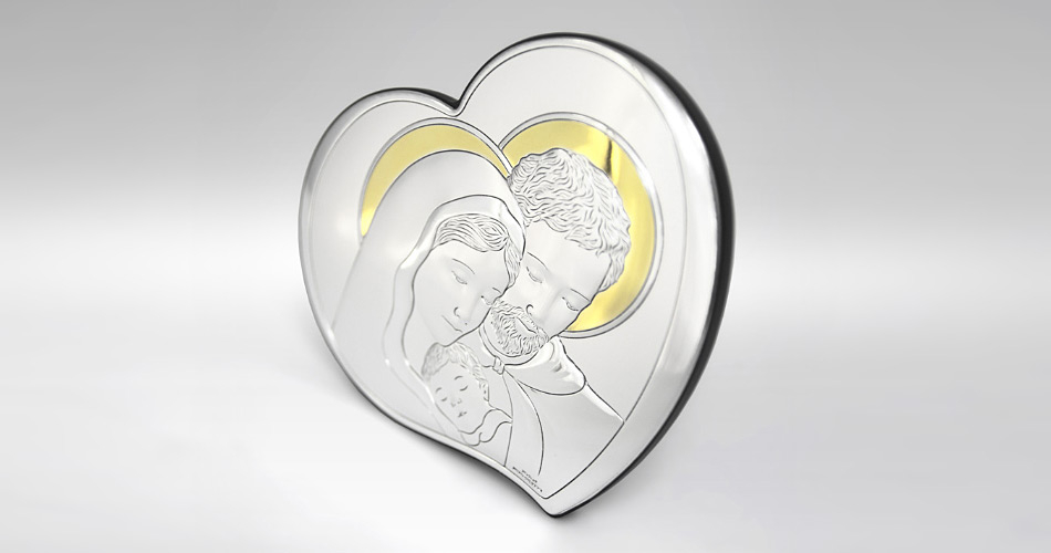 Heilige Familie Versilbertes Bild Valenti & Co