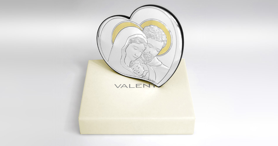 Heilige Familie Versilbertes Bild Valenti & Co