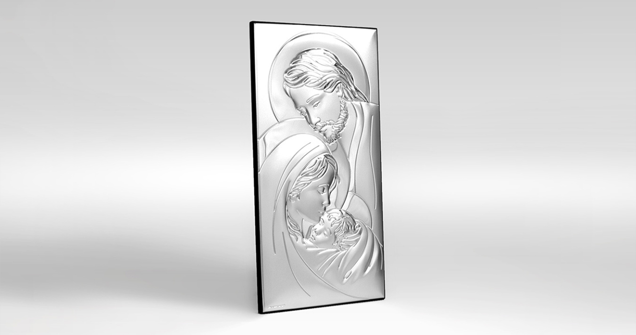 Silber Bild Heilige Familie Geschenk zur Hochzeit Beltrami