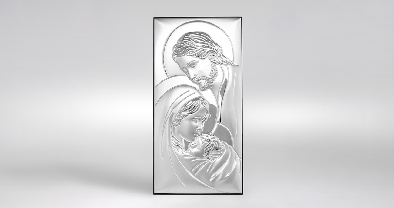 Silber Bild Heilige Familie Geschenk zur Hochzeit Beltrami