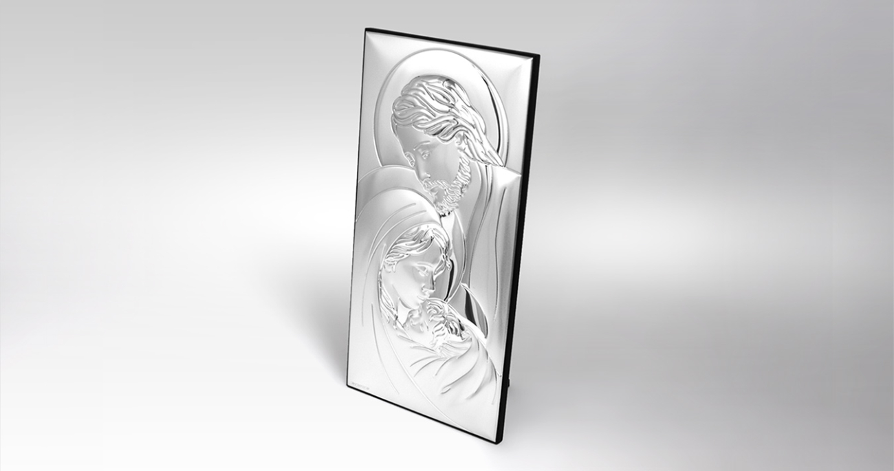Silber Bild Heilige Familie Geschenk zur Hochzeit Beltrami