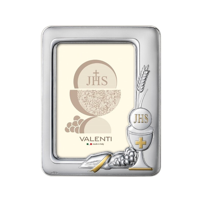Silber Bilderrahmen zur Kommunion Geschenk für ein Kind Valenti & Co