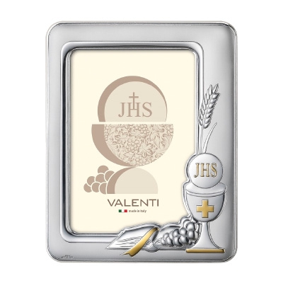 Silber Bilderrahmen zur Kommunion Geschenk für ein Kind Valenti & Co