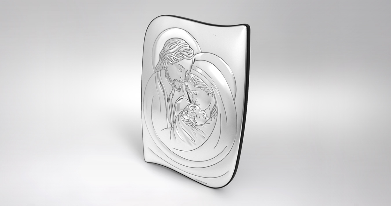 Silber Bild Heilige Familie Geschenk zur Hochzeit Beltrami