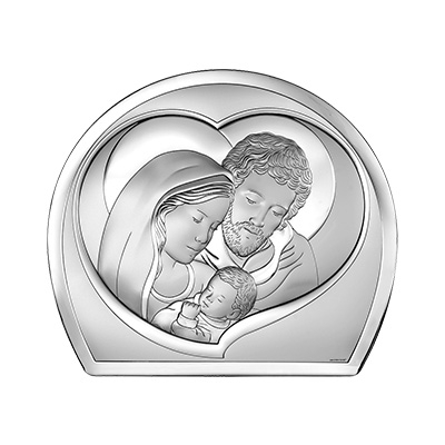 Heilige Familie Silbernes Bild; Hersteller: Beltrami