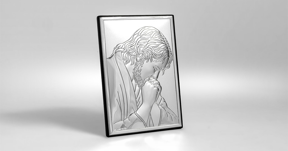 Jesus Christus Silber Heiligenbild Valenti & Co