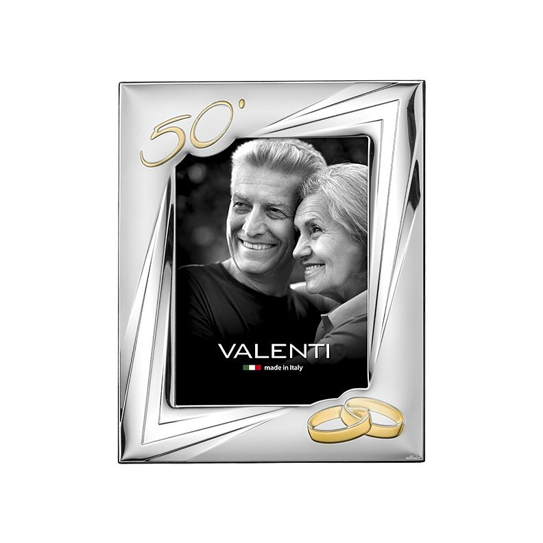 Silber Fotorahmen Valenti Geschenk zur Goldenen Hochzeit Valenti & Co