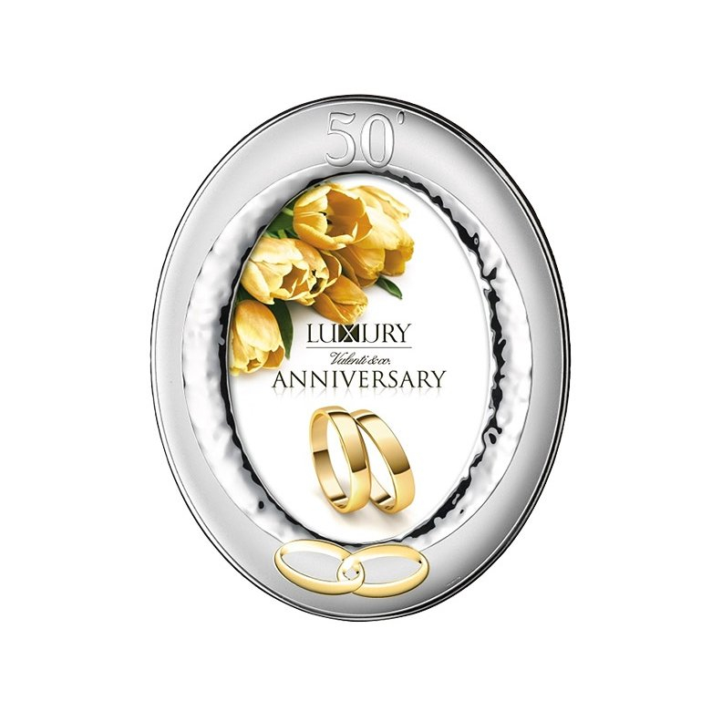Silber Fotorahmen Valenti Geschenk zur 50 Hochzeit Valenti & Co