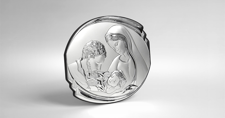 Silber Bild Heilige Familie Geschenk zur Hochzeit Beltrami