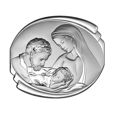 Silber Bild Heilige Familie Geschenk zur Hochzeit; Hersteller: Beltrami