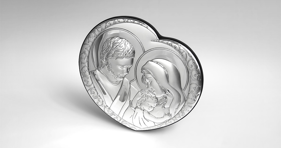 Silber Bild Heilige Familie Geschenk zur Hochzeit Beltrami