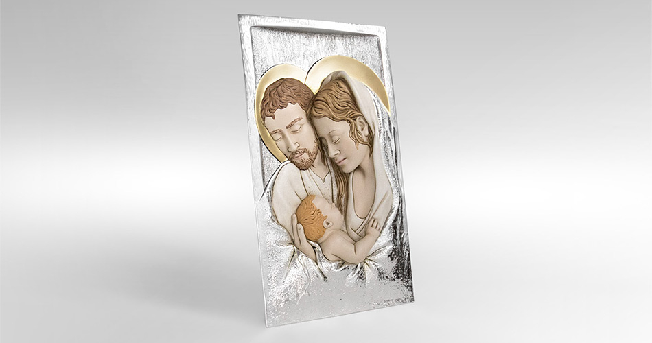 Relief Heilige Familie Geschenkidee zur Hochzeit Valenti & Co