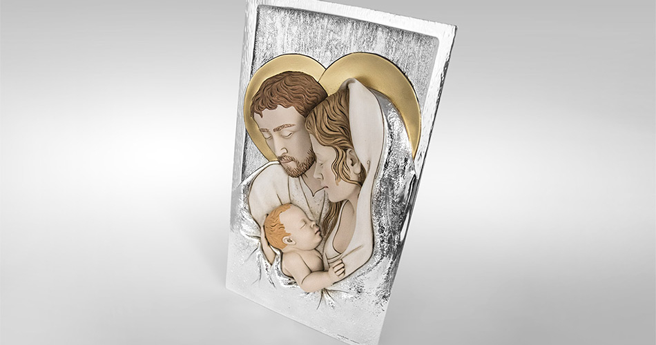 Relief Heilige Familie Geschenkidee zur Hochzeit Valenti & Co