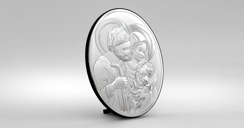 Heilige Familie zur Hochzeit Silber Bild Valenti & Co