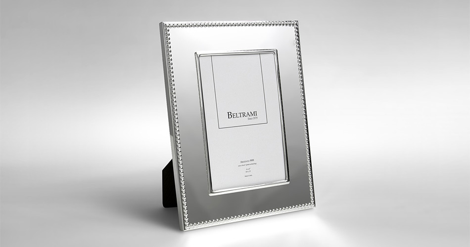 Silber Fotorahmen mit Passepartout Beltrami