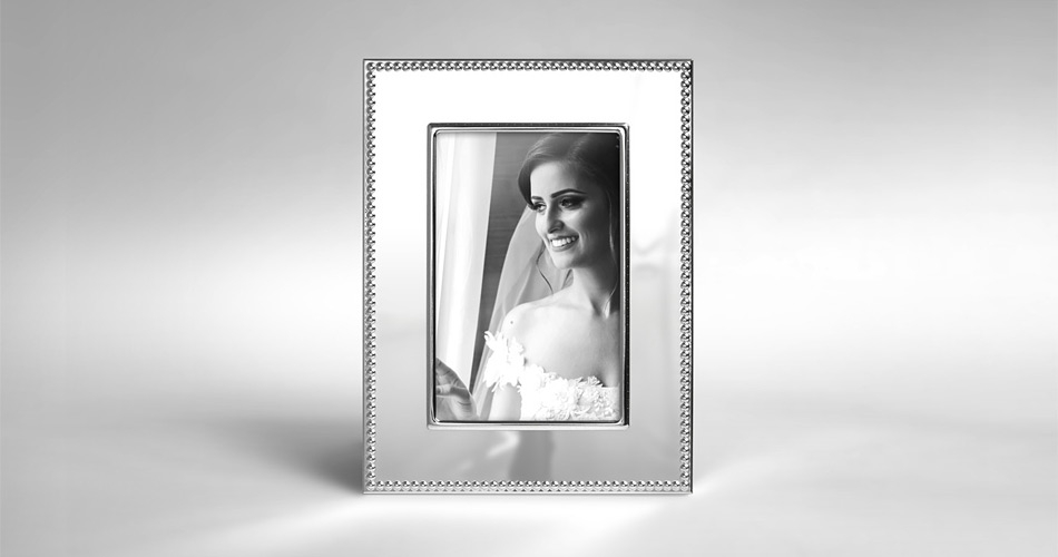 Silber Fotorahmen mit Passepartout Beltrami
