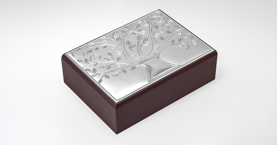 Schmuckschatulle mit Silberornament Valenti & Co
