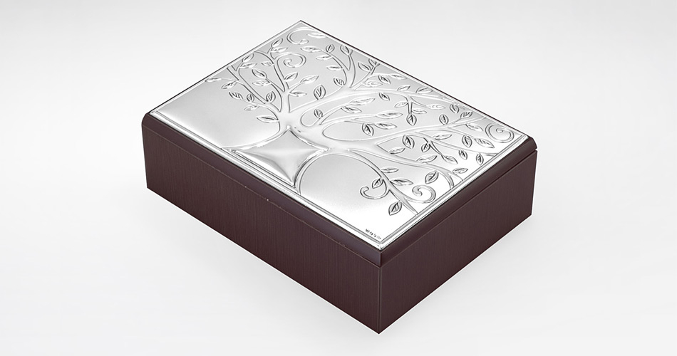 Schmuckschatulle mit Silberornament Valenti & Co