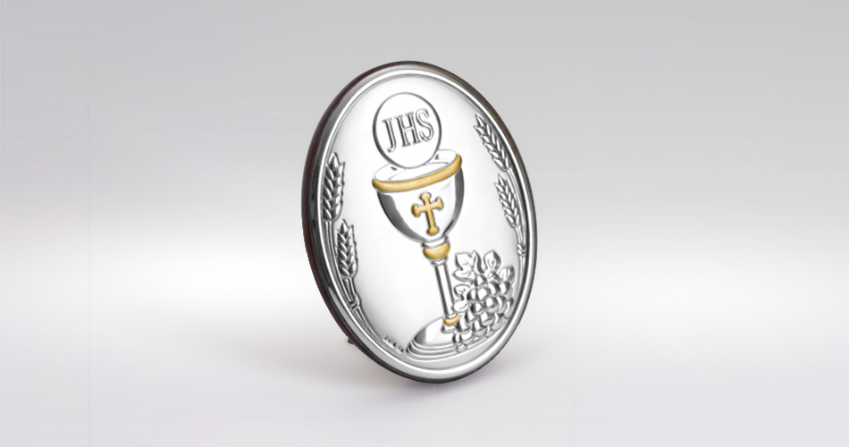 Silber Bild zur Kommunion Kommunion Geschenk Valenti & Co