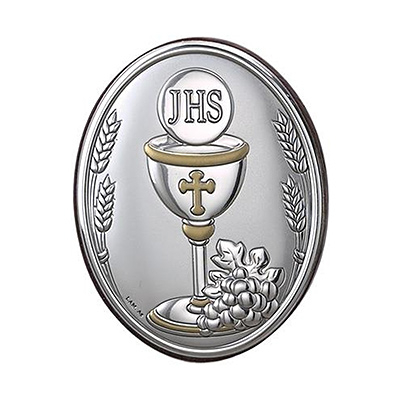 Silber Bild zur Kommunion Kommunion Geschenk Valenti & Co