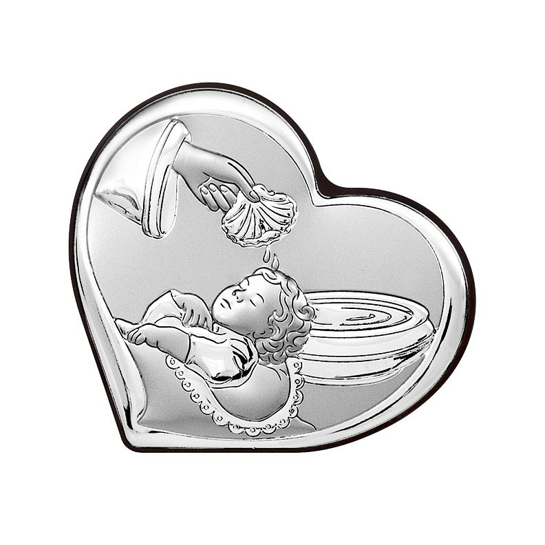 Silber Bild zur Taufe Taufgeschenk für Patenkind Beltrami