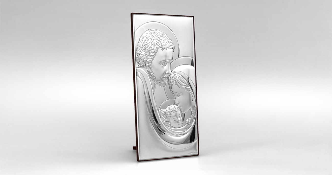Silber Bild Heilige Familie Geschenk zur Hochzeit Beltrami