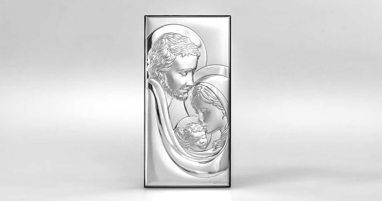 Silber Bild Heilige Familie Geschenk zur Hochzeit Beltrami