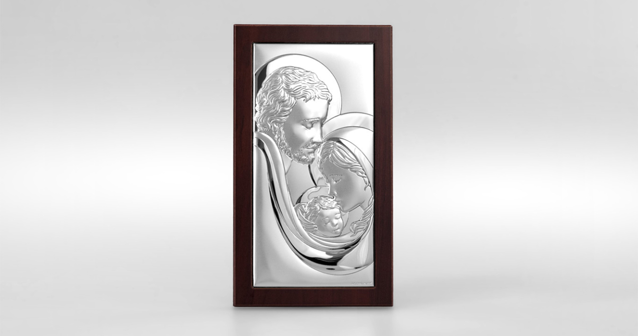 Silber Bild Heilige Familie Geschenk zur Hochzeit Beltrami