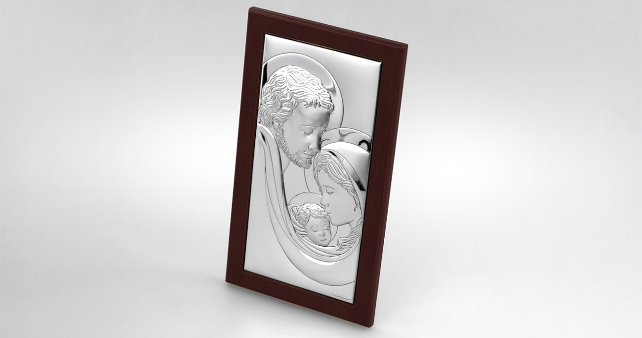 Silber Bild Heilige Familie Geschenk zur Hochzeit Beltrami
