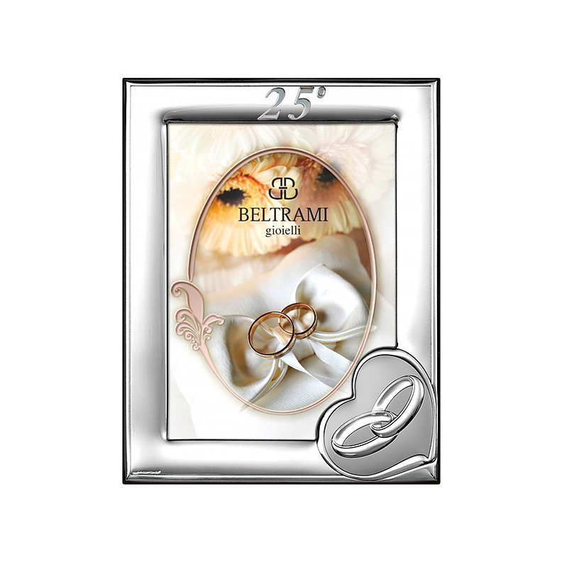 Silber Bilderrahmen 25 Hochzeitsjubiläum Geschenk Beltrami