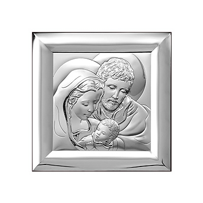 Heilige Familie Silber Bild zur Hochzeit; Hersteller: Beltrami