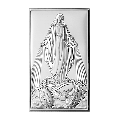 Madonna mit Kind Silberne Ikone; Hersteller: Valenti & Co