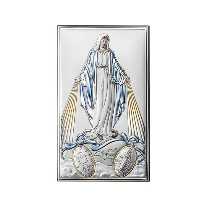 Madonna mit Kind Silberne Ikone Valenti & Co