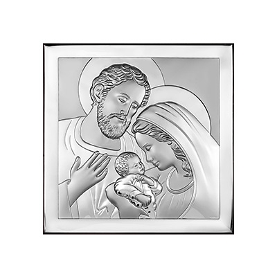 Heilige Familie Silber Bild zur Hochzeit; Hersteller: Beltrami
