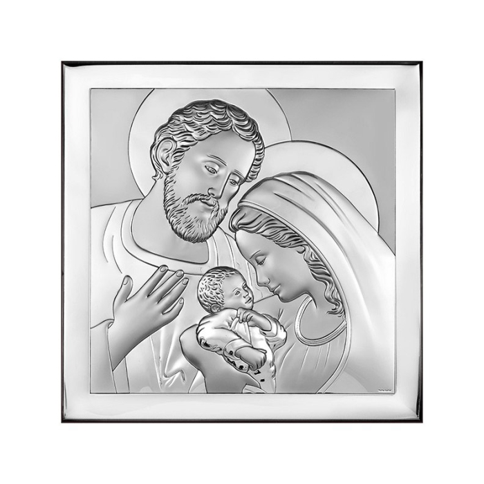 Heilige Familie Silber Bild zur Hochzeit Beltrami